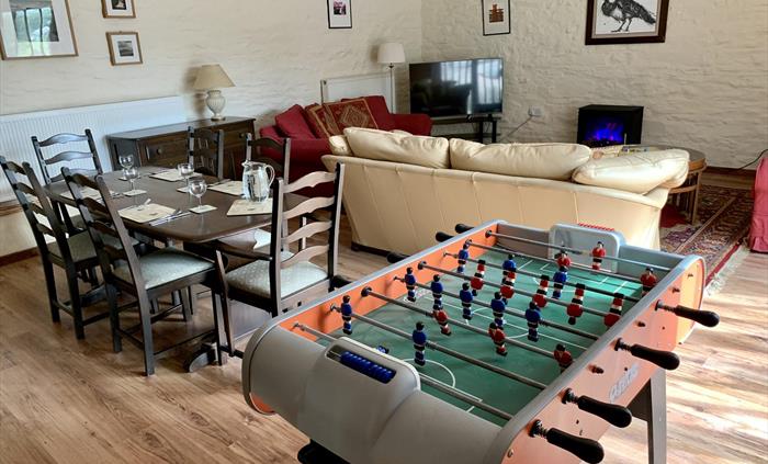 Spending time with the family, playing and relaxing